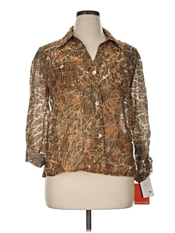 Hearts of Palm Woman 3/4 Sleeve Blouse (view 1)