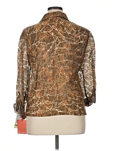 Hearts of Palm Woman 3/4 Sleeve Blouse (view 2)