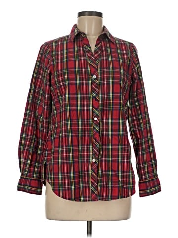 Foxcroft Long Sleeve Button-Down Shirt (view 1)