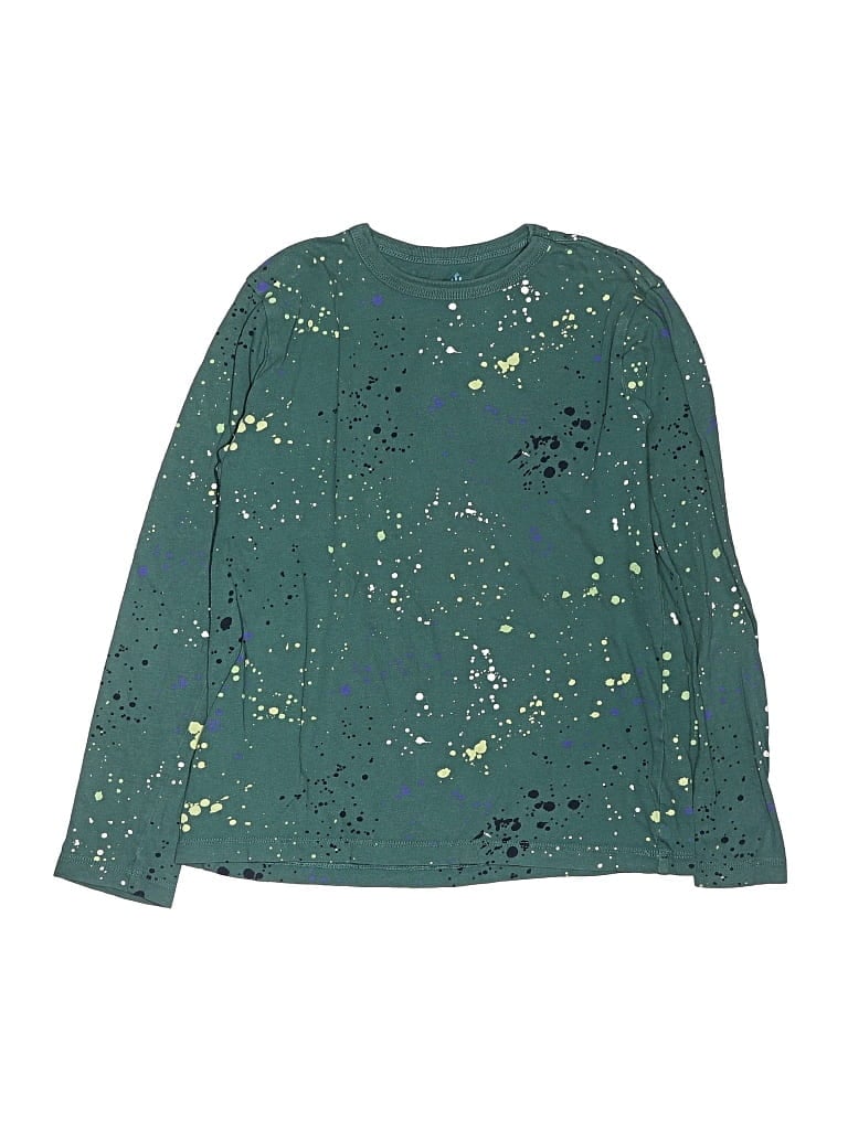 Pre-owned Crewcuts Kids' Long Sleeve T-shirt In Green