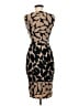 Phase Eight Graphic Brown Cocktail Dress Size 6 - photo 2