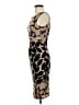 Phase Eight Graphic Brown Cocktail Dress Size 6 - photo 5