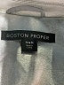 Boston Proper 100% Polyurethane Metallic Silver Raincoat Size M - photo 6