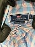 Vineyard Vines 100% Cotton Checkered-gingham Blue Long Sleeve Button-Down Shirt Size 12 - 14 - photo 3