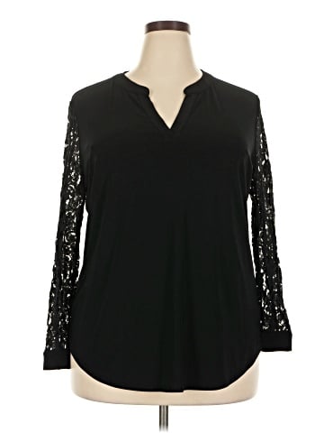 Kasper Long Sleeve Blouse (view 1)