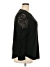 Kasper Black Long Sleeve Blouse Size XL - photo 4