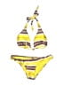 ViX by Paula Hermanny Print Yellow Two Piece Swimsuit Size S - photo 1