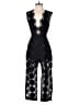 Alice McCall Graphic Black Jumpsuit Size 4 - photo 1