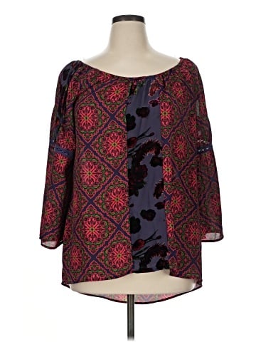 Figueroa & Flower 3/4 Sleeve Blouse (view 1)