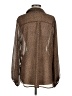 AaKaa 100% Polyester Animal Print Brown Long Sleeve Blouse Size M - photo 2