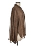 AaKaa 100% Polyester Animal Print Brown Long Sleeve Blouse Size M - photo 4