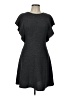 Soprano Solid Gray Casual Dress Size L - photo 1