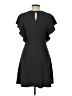 Soprano Solid Gray Casual Dress Size L - photo 2