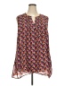 DR2 100% Polyester Purple Sleeveless Blouse Size 2X - photo 1