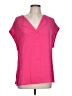 DR2 100% Polyester Pink Short Sleeve Blouse Size L - photo 1