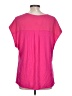 DR2 100% Polyester Pink Short Sleeve Blouse Size L - photo 2