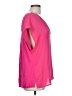 DR2 100% Polyester Pink Short Sleeve Blouse Size L - photo 4