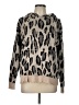 Fate Animal Print Silver Pullover Sweater Size L - photo 1