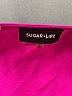 Sugar Lips 100% Polyester Solid Pink Romper Size S - photo 4