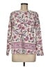 Appleseeds Floral Pink Long Sleeve Blouse Size M - photo 1