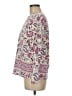 Appleseeds Floral Pink Long Sleeve Blouse Size M - photo 5