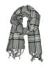 V.Fraas 100% Acrylic Plaid Gray Scarf One size - photo 1
