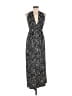 Aqua 100% Polyester Black Casual Dress Size M - photo 1