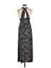 Aqua 100% Polyester Black Casual Dress Size M - photo 2