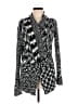 Element 100% Acrylic Stripes Black Cardigan Size M - photo 1