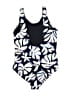 Athleta Print Black One Piece Swimsuit Size 7 - photo 2