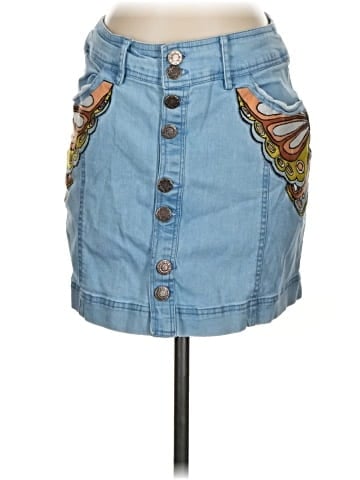 Judith March Denim Skirt (view 1)