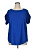 Mileage 100% Polyester Blue Short Sleeve Blouse Size 1X - photo 1