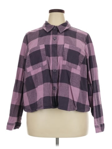 Lane Bryant Long Sleeve Button-Down Shirt (view 1)