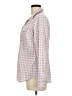 Eddie Bauer Checkered-gingham Pink Long Sleeve Blouse Size M - photo 5