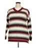 Classic Elements Stripes Burgundy Pullover Sweater Size 2X - photo 1