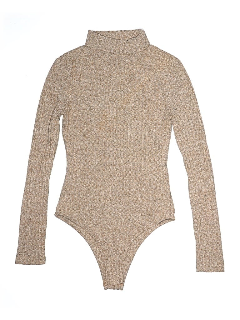 Pre-owned Shein Bodysuit In Tan
