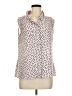 Karl Lagerfeld Paris 100% Polyester Polka Dots Ivory Sleeveless Blouse Size M - photo 1