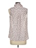 Karl Lagerfeld Paris 100% Polyester Polka Dots Ivory Sleeveless Blouse Size M - photo 2