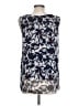 Halogen 100% Polyester Blue Sleeveless Blouse Size L - photo 2
