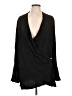 Free People Black Long Sleeve Blouse Size L - photo 1