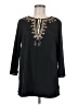 Knapp Studio 100% Polyester Black 3/4 Sleeve Blouse Size M - photo 1