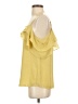 Naked Zebra 100% Polyester Yellow Sleeveless Blouse Size S - photo 5