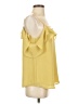 Naked Zebra 100% Polyester Yellow Sleeveless Blouse Size S - photo 4