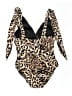 Miraclesuit Animal Print Brown One Piece Swimsuit Size 8 - photo 2