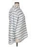 Old Navy 100% Cotton Stripes Silver Long Sleeve Blouse Size XL - photo 4
