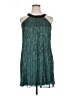 En Focus Studio 100% Polyester Metallic Teal Cocktail Dress Size 14 - photo 1