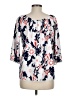 SJS White 3/4 Sleeve Blouse Size M - photo 2