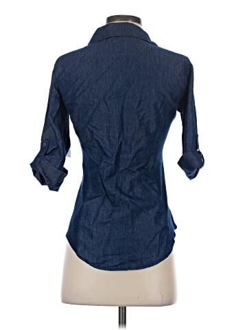 cavalini 3/4 Sleeve Button-Down Shirt (view 2)