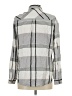 Universal Thread 100% Rayon Plaid Gray Long Sleeve Button-Down Shirt Size L - photo 2