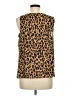 Nine West 100% Polyester Brown Sleeveless Blouse Size M - photo 2